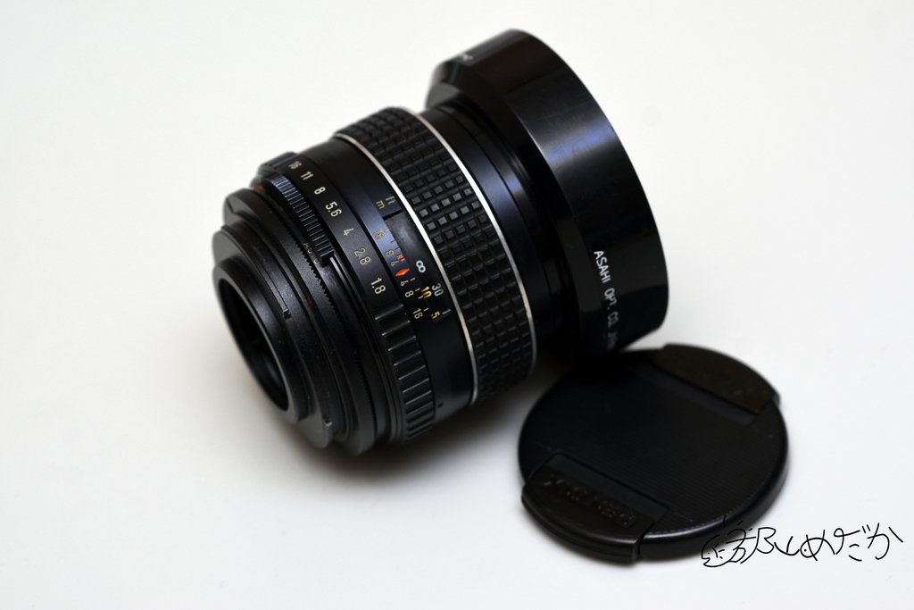 SMC TAKUMAR 55mm F1.8 外観 アダプター付き